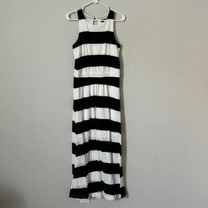 Mossimo Black & White Stripe Maxi Dress